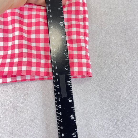 NWOT NIKE Womens M Pink Gingham Dri Fit Golf Skort Performance Inside Pocket - Picture 5 of 11